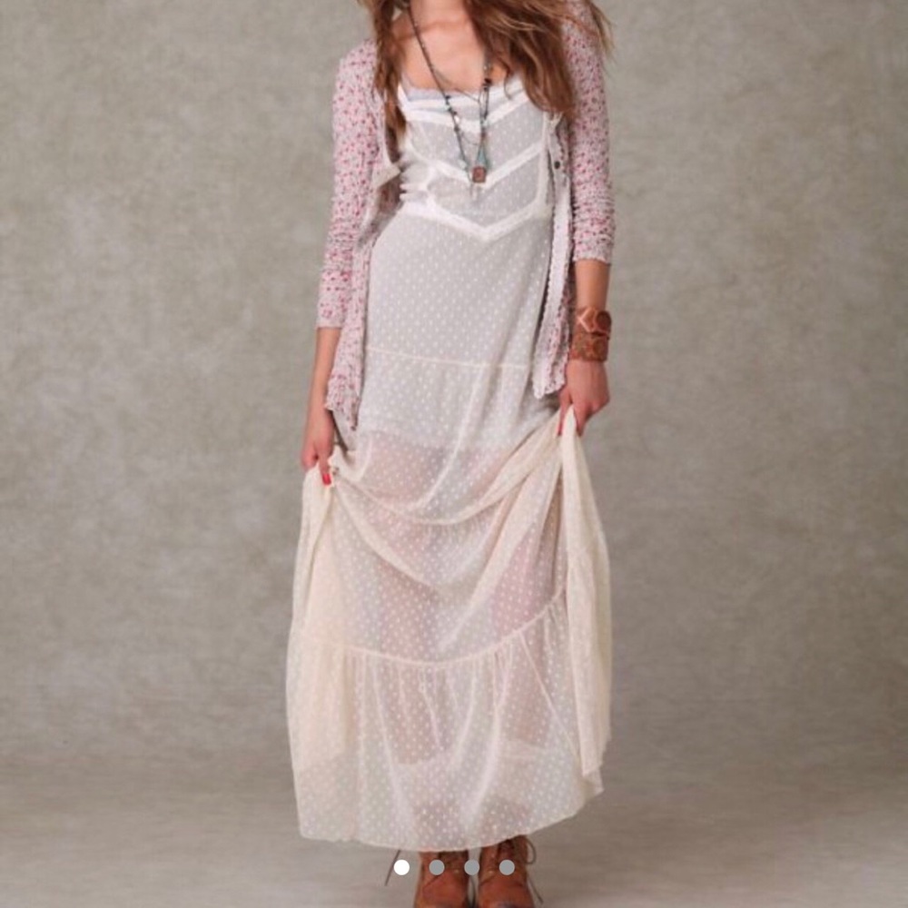Free People Point D’Espirit Maxi Slip